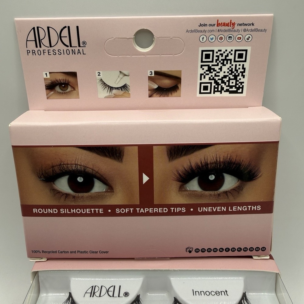 Ardell Doll Look Lashes Innocent 4 Pack Fluffy Clusters Full Curls Black 36716 - Picture 3 of 4